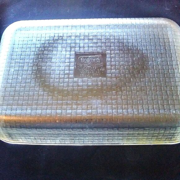 Vintage Pyrex Basket Weave Clear Glass Casserole Dish 13"x9"x2" – 3L Baking Pan - Picture 2 of 3